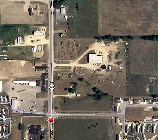 Big Rapids Drive-In Theatre - Aerial (newer photo)